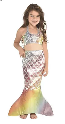 Kids Girls Mermaid  Costume Dress Play Size Medium EUC • $10.99