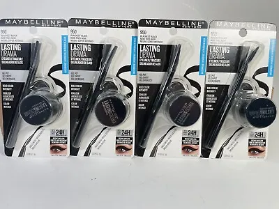 Lot Of 4 Maybelline Lasting Drama Gel Pot Eyeliner Sealed 950 - Blackest Black • $26.39