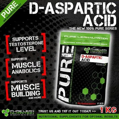 $69.95 • Buy D Aspartic Acid Pure Powder 1kg Daa Testosterone Booster Pct 