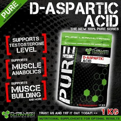 D Aspartic Acid Pure Powder 1kg Daa Testosterone Booster Pct  • $69.95