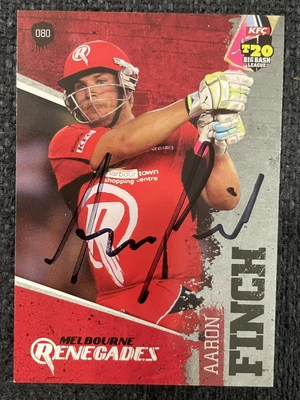 $1.49 • Buy Aaron Finch Signed Melbourne Renegades 2012 KFC Big Bash BBL T20 Cricket