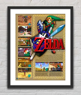 Legend Of Zelda Ocarina Of Time Nintendo 64 Glossy Promo Poster Unframed G2391 • $22.98