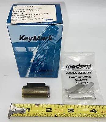 Medeco SR-Lock 1011 OPC-FN-KY 20K200S1 06-7HS Knoblock Cyl Assembly Satin Brass • $36.99