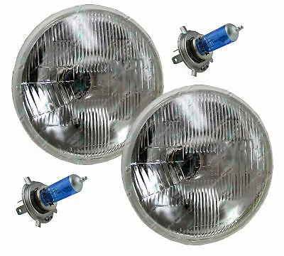 Headlight Kit Semi Sealed Headlamps With Super Bright H4 60/55W 7  Round 178mm • $41.51