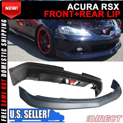 For 05-06 Acura RSX 2Dr Mugen Style Front And Rear Lip Combo W/ Led Brake Light • $325.99
