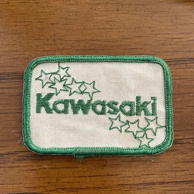 Vintage Kawasaki Motorcycle Patch Kawasaki Motorcycle 3x2 Garage Car Gear • $2