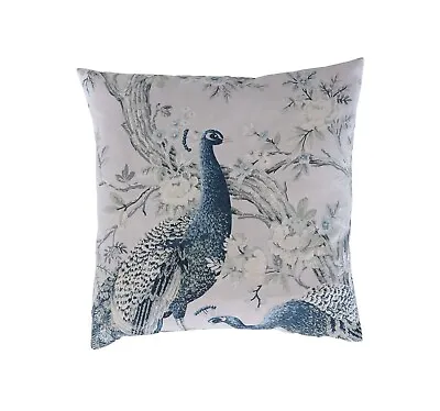 £16.99 • Buy Cushion Cover In Laura Ashley Midnight Belvedere 16  Peacock Grey Navy Blue (1)