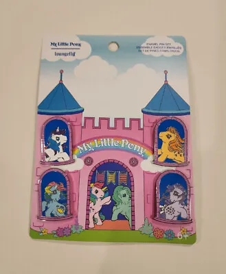 Loungefly My Little Pony Castle Windows 4 Piece Pin Set NEW • $24.88