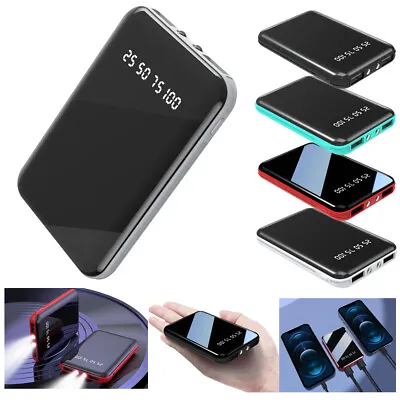 Mini 900000mAh Power Bank UltraThin USB Portable External Battery Backup Charger • $12.96