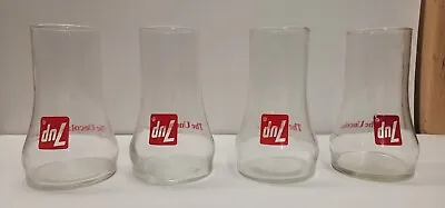 Vintage Upside Down 7 Up Soda Glasses Lot Of 4 The Uncola Seven Up Beaker Glass • $16.99