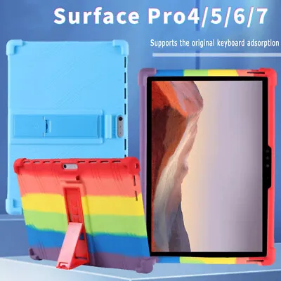 Soft Silicone Case For Microsoft Surface Pro 7 6 5 4 Shockproof Stand Cover • £15.18