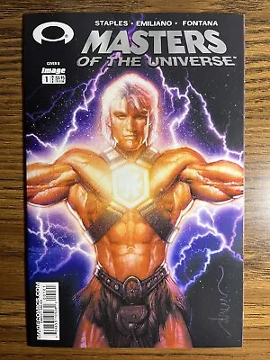 Masters Of The Universe 1 Rare Wraparound Variant Silver Foil Logo Image 2003 • $13.45