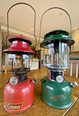 Coleman 200A And 220H Lanterns 1952 Red Black Band • $50