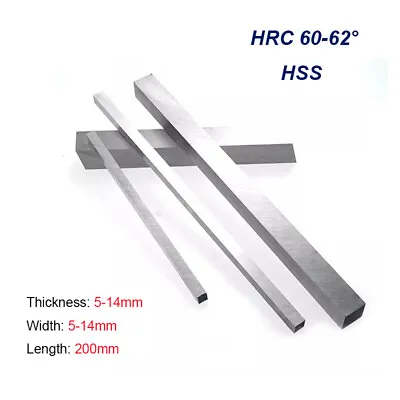 HSS Tool Square Lathe Turning Grinder Cutter Mill Blank HRC 60-62° Length 200mm • $6.57