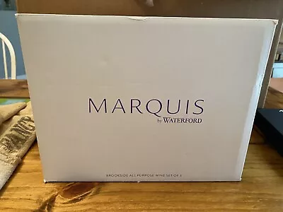 $74.99 • Buy (6) Marquis By WATERFORD Brookside 8 5/8  ALL PURPOSE WATER/Wine GOBLETS