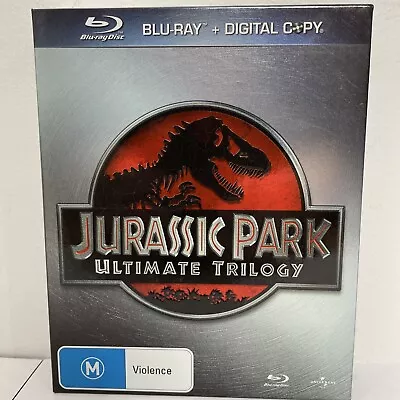 Jurassic Park Ultimate Trilogy 6-Disc Box Set (Blu-ray + Digital Copy) Region B • $24.95