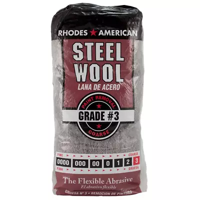 Coarse Grit #3 Steel Wool (12-Pad) • $6.32