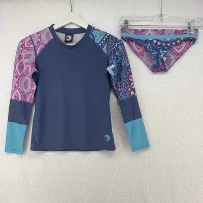 £13.91 • Buy UV Protection 2pc Swimsuit Long Sleeve Top Bikini Reversible Bottoms, XL