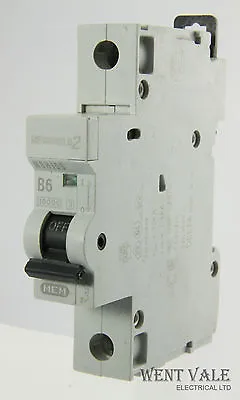 MEM Memshield 2 - MBH106 - 6a Type B Single Pole MCB Unused • £14.90