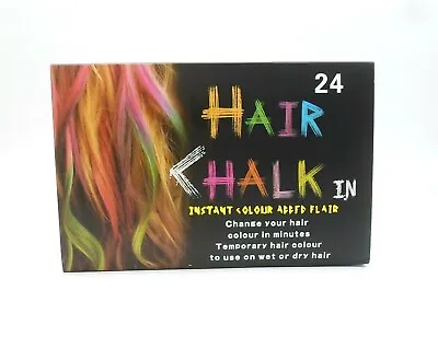 Hair Chalk Temporary Hair Dye Colour Soft Pastels Salon Kit 24/12 Choose  • £3.49