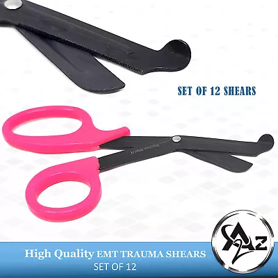 12 Fluoride Coated Paramedic Medical ScissorsEMT First Aid Trauma Shears 7.25'' • $24.99