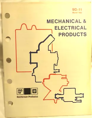 1982 Rochester AC GM Delco Mechanical Electrical Products Service Manual ORIG • $13.99