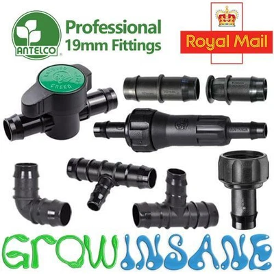 £2.95 • Buy Antelco 19mm ID Large Pipe Fitting Barbed Garden Watering Irrigation Connector
