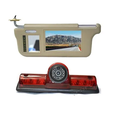 Sun Visor Rear View Mirror Monitor & Reverse Camera For Nissan NV 1500 2500 3500 • $199