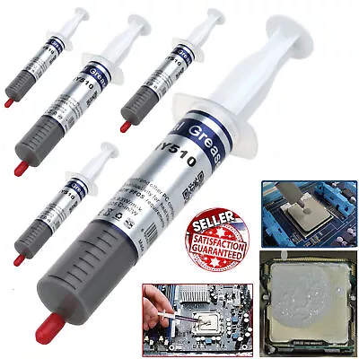 Heatsink Thermal Silicone Compound Paste Grease Syringe For PC CPU Processor UK • £3.09