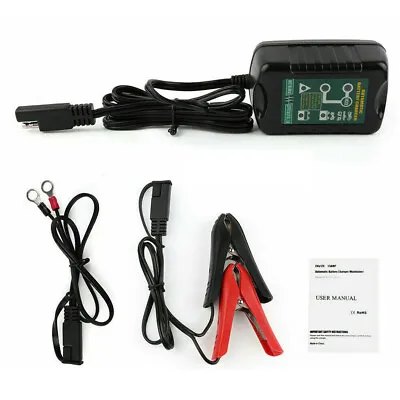Portable 1.5A Battery Charger Maintainer Trickle 6V 12V Car Automatic Motorcycle • $24.68