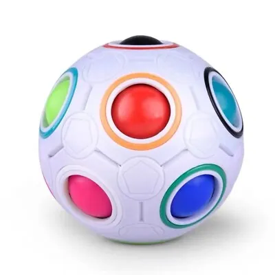 £5.69 • Buy Magic Rainbow Fidget Ball Toy Speed Cube Brain Teaser Stress Relief For All 