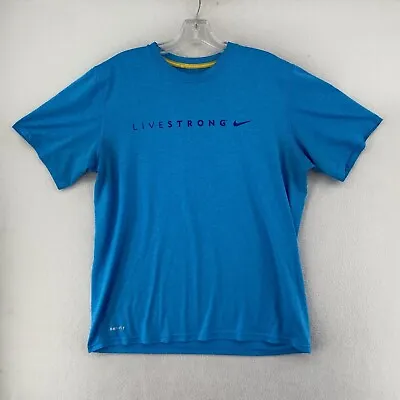 Nike Livestrong Men's Dri-Fit Short Sleeve T-shirt Size L Light Blue • $14.99