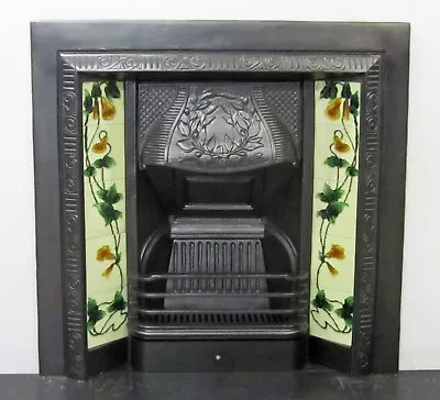 £279 • Buy Victorian Style Cast Iron Tiled Insert Fireplace