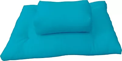 Zafu Zabuton Set Cotton Cushions Seats Yoga Meditation Supports Turquoise • $82