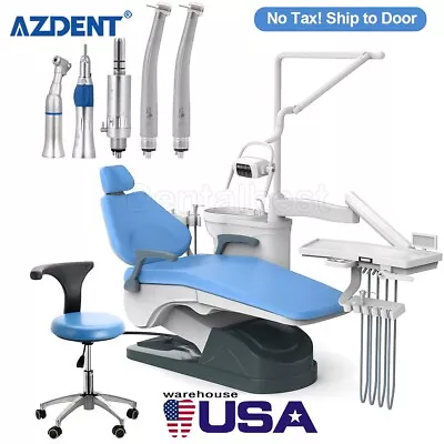 Dental Unit Chair Computer Controlled DC Motor+Doctor Stool+Handpiece Kit 4Holes • $2886.59