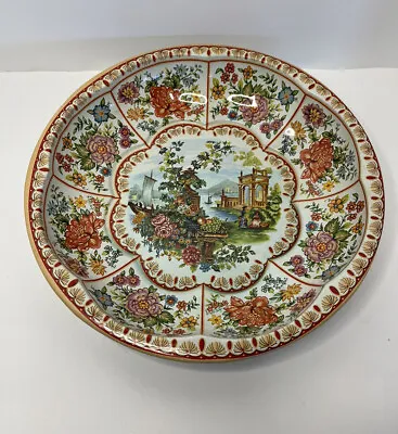 Vintage Daher Decorated Ware 1971 Made In England Victorian Floral Scene#11101  • $14