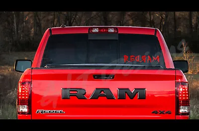 Redram Vinyl Decal Sticker Dodge Truck The Shining Redrum Murder Horror • $2.97