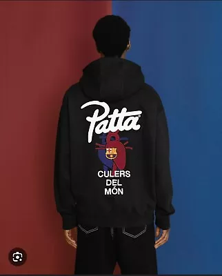 BNWT AUTHENTIC Nike Patta FC Barcelona Hoodie Sweatshirt BRAND NEW Unopened S • $140