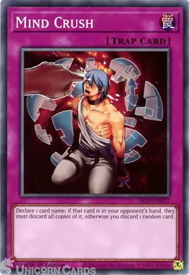 SR13-EN037 Mind Crush :: Common 1st Edition Mint YuGiOh Card • $1.25