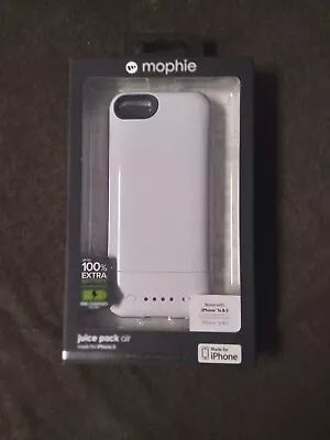 Authentic Mophie Juice Pack Air Battery Case 100% 1700mAh For IPhone 5 - White • $17