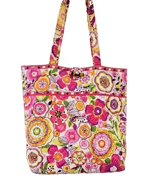 Vera Bradley Handbag Tote Satchel Clementine Pink Floral Pattern/print Med Sz  • $22.50