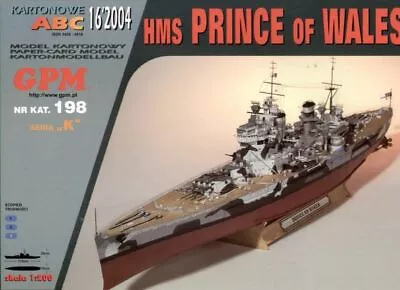 £36.49 • Buy Battleship HMS Prince Of Wales Paper Model 1:200 Huge 115cm