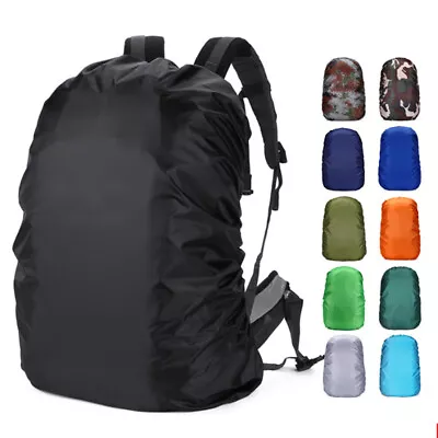 Outdoor Foldable Backpack Rain Cover Waterproof 40-50L Rucksack Rain Cap Cover • $11.39