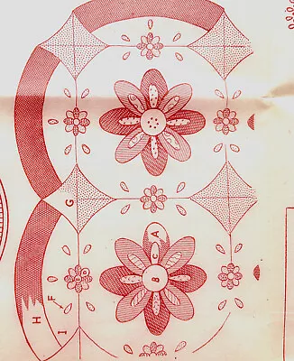 1940s Workbasket 2-930 Embroidery Transfer Love In A Mist Quilt Pattern  Uncut • $6.99