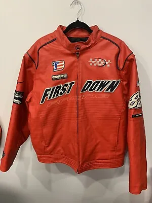 Vintage Jacket First Down Racing Gear High Performance Red Size XL Leather  • $60