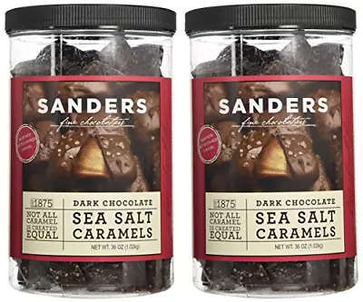 $37.16 • Buy Sanders Dark Chocolate Sea Salt Caramels - 36 Oz Value 2 Pack