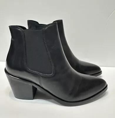 Emerson Fry Size 38 Black Leather Short Boots Bootie In Box New • $135