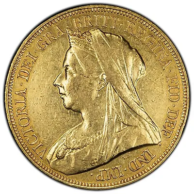 1893 Great Britain 5 Pounds Gold Coin Queen Victoria • $4369.64