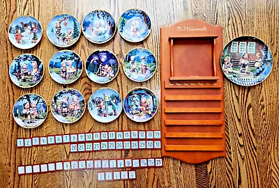 M.J. Hummel Seasons Of Joy Perpetual Wall Calendar With 13 Plates Tiles Board • $39