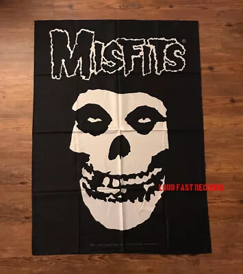 THE MISFITS - FIEND FLAG BANNER TAPESTRY FABRIC POSTER WALL HANGING Vintage 2003 • $24.99